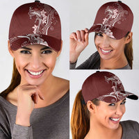 Oxblood Hawaii Classic Cap Hammerhead Shark Tattoo Curve Polynesian LT14 - Polynesian Pride