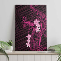 Pink Hawaii Canvas Wall Art Hammerhead Shark Tattoo Curve Polynesian - Polynesian Pride
