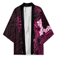 Pink Hawaii Kimono Hammerhead Shark Tattoo Curve Polynesian - Polynesian Pride