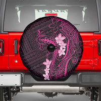 Pink Hawaii Spare Tire Cover Hammerhead Shark Tattoo Curve Polynesian - Polynesian Pride