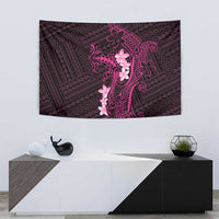 Pink Hawaii Tapestry Hammerhead Shark Tattoo Curve Polynesian - Polynesian Pride