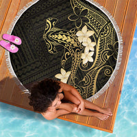 Black and Gold Hawaii Beach Blanket Hammerhead Shark Tattoo Curve Polynesian - Polynesian Pride