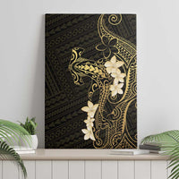 Black and Gold Hawaii Canvas Wall Art Hammerhead Shark Tattoo Curve Polynesian - Polynesian Pride