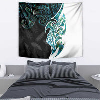 Proud Aotearoa Tapestry Maori Silver Fern Mix Paua Shell Pattern LT14 - Polynesian Pride