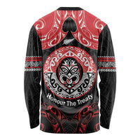 Aotearoa Toitu Te Tiriti Long Sleeve Shirt Haka Tiki Honour The Treaty