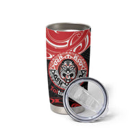 Aotearoa Toitu Te Tiriti Tumbler Cup Haka Tiki Honour The Treaty LT14 - Polynesian Pride