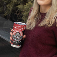 Aotearoa Toitu Te Tiriti Tumbler Cup Haka Tiki Honour The Treaty LT14 - Polynesian Pride