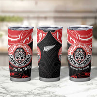 Aotearoa Toitu Te Tiriti Tumbler Cup Haka Tiki Honour The Treaty LT14 - Polynesian Pride