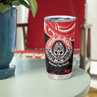 Aotearoa Toitu Te Tiriti Tumbler Cup Haka Tiki Honour The Treaty LT14 - Polynesian Pride