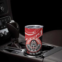 Aotearoa Toitu Te Tiriti Tumbler Cup Haka Tiki Honour The Treaty LT14 - Polynesian Pride