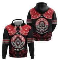 Aotearoa Toitu Te Tiriti Zip Hoodie Haka Tiki Honour The Treaty