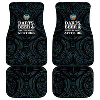 New Zealand Darts Beer Car Mats Paua Shell Aotearoa Maori Tattoo LT14 - Polynesian Pride