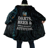 Personalized New Zealand Darts Beer Cloak Paua Shell Aotearoa Maori Tattoo LT14 - Polynesian Pride