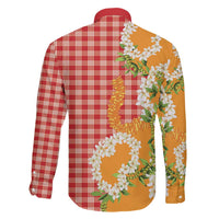 Prince Kuhio Aloha Hawaii Family Matching Mermaid Dress and Hawaiian Shirt Plumeria Ilima Lei Palaka Motifs