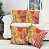 Prince Kuhio Aloha Hawaii Pillow Cover Plumeria Ilima Lei Palaka Motifs LT14 - Polynesian Pride