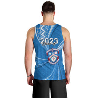 Personalised Tonga Apifoou College Men Tank Top Class Of Year Tongan Ngatu Pattern LT14 - Polynesian Pride
