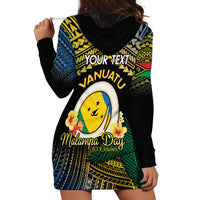 Personalised Malampa Day Hoodie Dress Vanuatu Provinces Polynesian Pattern