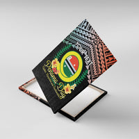 Personalised Penama Day Canvas Wall Art Vanuatu Provinces Polynesian Pattern