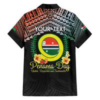 Personalised Penama Day Family Matching Off Shoulder Maxi Dress and Hawaiian Shirt Vanuatu Provinces Polynesian Pattern