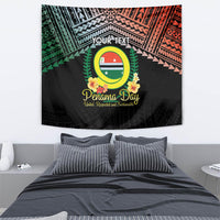 Personalised Penama Day Tapestry Vanuatu Provinces Polynesian Pattern LT14 - Polynesian Pride