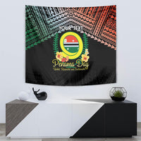 Personalised Penama Day Tapestry Vanuatu Provinces Polynesian Pattern LT14 - Polynesian Pride