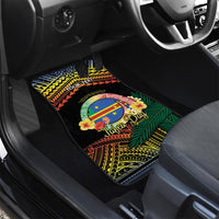Personalised Tafea Day Car Mats Vanuatu Provinces Polynesian Pattern