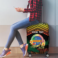 Personalised Tafea Day Luggage Cover Vanuatu Provinces Polynesian Pattern LT14 - Polynesian Pride