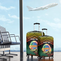 Personalised Tafea Day Luggage Cover Vanuatu Provinces Polynesian Pattern LT14 - Polynesian Pride