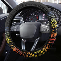 Tafea Day Steering Wheel Cover Vanuatu Provinces Polynesian Pattern