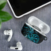 Personalised New Zealand Darts AirPods Case Happiness Is A Tight Threesome Maori Paua Shell - Polynesian Pride