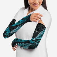 Personalised New Zealand Darts Arm Sleeves Happiness Is A Tight Threesome Maori Paua Shell LT14 - Polynesian Pride