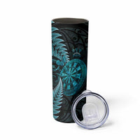Personalised New Zealand Darts Skinny Tumbler Happiness Is A Tight Threesome Maori Paua Shell
