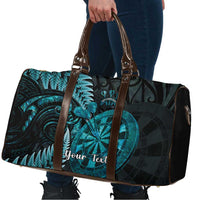 Personalised New Zealand Darts Travel Bag Happiness Is A Tight Threesome Maori Paua Shell - Polynesian Pride