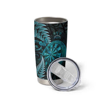 Personalised New Zealand Darts Tumbler Cup Happiness Is A Tight Threesome Maori Paua Shell