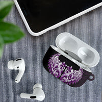 New Zealand Ta Moko AirPods Case Aotearoa Maori Chest Tattoo Purple LT14 - Polynesian Pride
