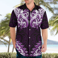 New Zealand Ta Moko Hawaiian Shirt Aotearoa Maori Chest Tattoo Purple LT14 - Polynesian Pride