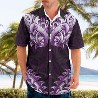 New Zealand Ta Moko Hawaiian Shirt Aotearoa Maori Chest Tattoo Purple LT14 - Polynesian Pride