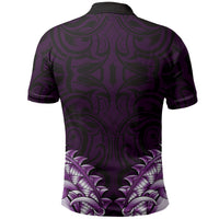 New Zealand Ta Moko Polo Shirt Aotearoa Maori Chest Tattoo Purple LT14 - Polynesian Pride