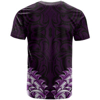 New Zealand Ta Moko T Shirt Aotearoa Maori Chest Tattoo Purple LT14 - Polynesian Pride