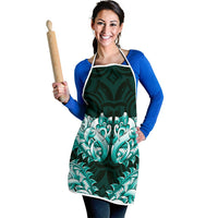 New Zealand Ta Moko Apron Aotearoa Maori Chest Tattoo Turquoise LT14 - Polynesian Pride