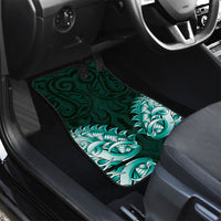 New Zealand Ta Moko Car Mats Aotearoa Maori Chest Tattoo Turquoise LT14 - Polynesian Pride
