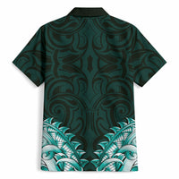 New Zealand Ta Moko Hawaiian Shirt Aotearoa Maori Chest Tattoo Turquoise LT14 - Polynesian Pride