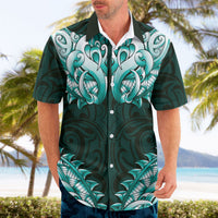New Zealand Ta Moko Hawaiian Shirt Aotearoa Maori Chest Tattoo Turquoise LT14 - Polynesian Pride