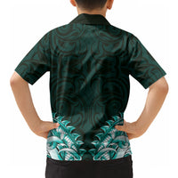 New Zealand Ta Moko Hawaiian Shirt Aotearoa Maori Chest Tattoo Turquoise LT14 - Polynesian Pride