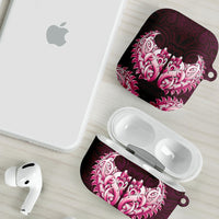 New Zealand Ta Moko AirPods Case Aotearoa Maori Chest Tattoo Pink LT14 - Polynesian Pride
