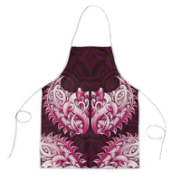 New Zealand Ta Moko Apron Aotearoa Maori Chest Tattoo Pink LT14 Pink - Polynesian Pride
