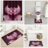 New Zealand Ta Moko Bathroom Set Aotearoa Maori Chest Tattoo Pink LT14 - Polynesian Pride