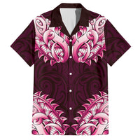 New Zealand Ta Moko Hawaiian Shirt Aotearoa Maori Chest Tattoo Pink LT14 Pink - Polynesian Pride