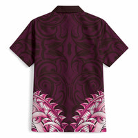 New Zealand Ta Moko Hawaiian Shirt Aotearoa Maori Chest Tattoo Pink LT14 - Polynesian Pride