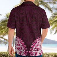 New Zealand Ta Moko Hawaiian Shirt Aotearoa Maori Chest Tattoo Pink LT14 - Polynesian Pride